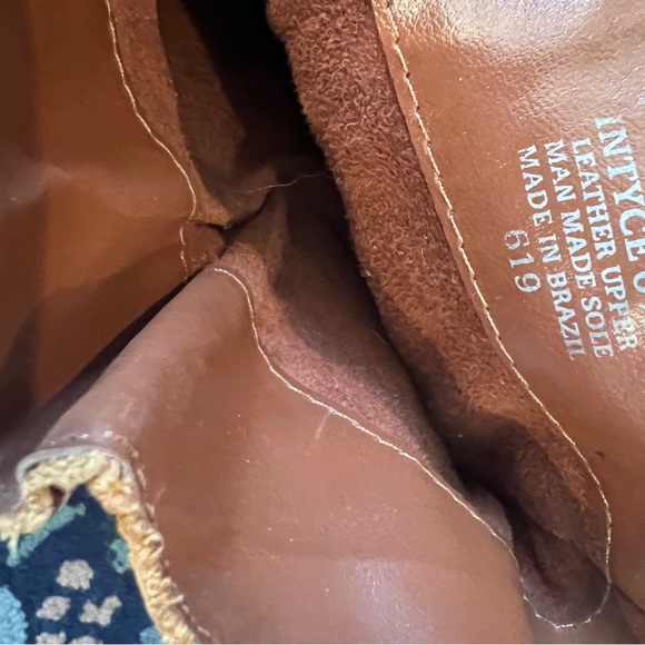 Steve Madden Intyce Cognac Leather Wedge Boots 6.5 - Picture 5 of 5